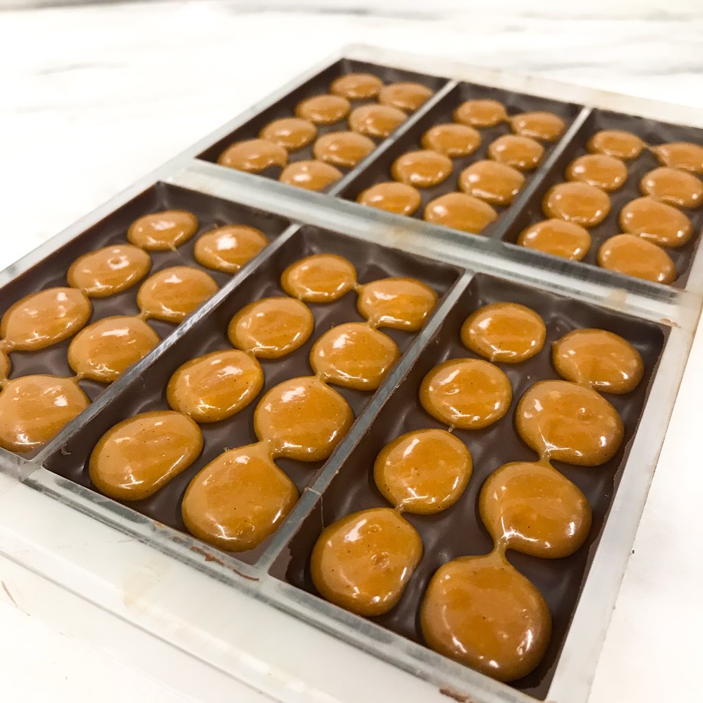 100% Pure Dark Chocolate & Salted Caramel Bars, 2 bars